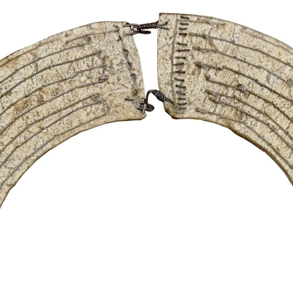 Vintage Tribal Handmade Beaded Collar Necklace - Picture 4 of 4